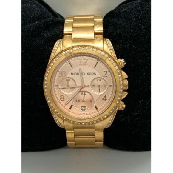 Michael Kors MK5263 Women's Watch Rose Gold 39mm Case Quartz Analog Mineral D517 - Picture 2 of 9